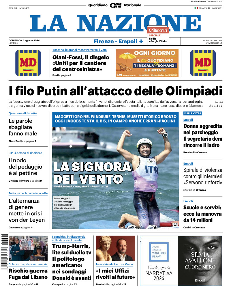 Prima-pagina-la nazione-edizione-di-oggi-20240804